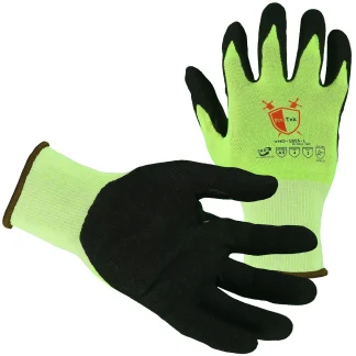Glove Safe VHO-1855 - 18 Gauge, Puncture Level 2, Lightweight Glove, Sandy Nitrile Palm, Reinforced Thumb Crotch - Cut Level A5