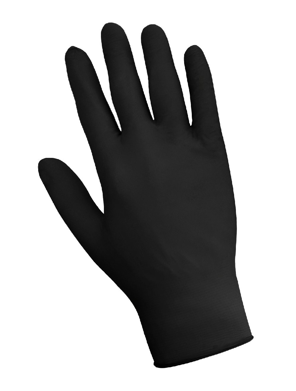 GGS 705BPF - Nitrile, Powder-Free, Industrial-Grade, Black, 5-Mil, Textured Fingertips, 9.5-Inch Disposable Gloves - CASE - Image 2