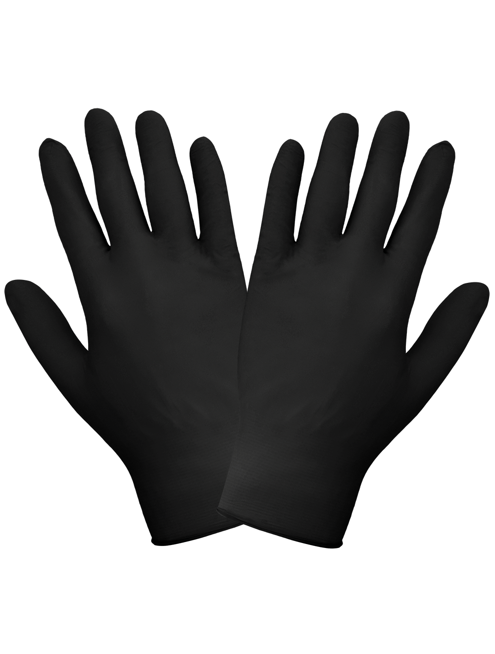 GGS 705BPF - Nitrile, Powder-Free, Industrial-Grade, Black, 5-Mil, Textured Fingertips, 9.5-Inch Disposable Gloves - CASE - Image 5