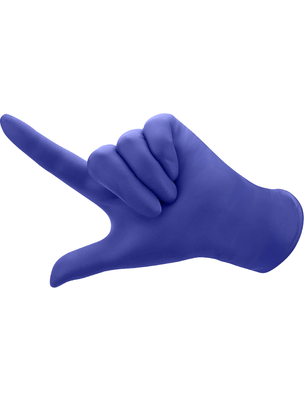 GGS 705VPF - Medical Grade Disposable Gloves - Powder Free, Violet Nitrile 5-Mil, Textured Fingers, Ambidexterous - FDA Compliant - CASE - Image 4